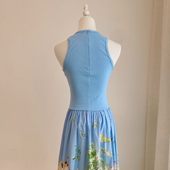 Alemais Anouk Sky Blue Mid-Length Dress - Picture 12 of 16